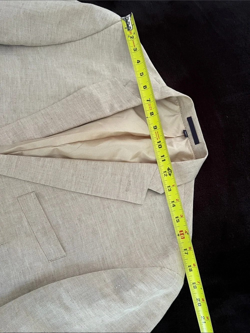 Jos A. Banks Beige Linen & Cotton blazer